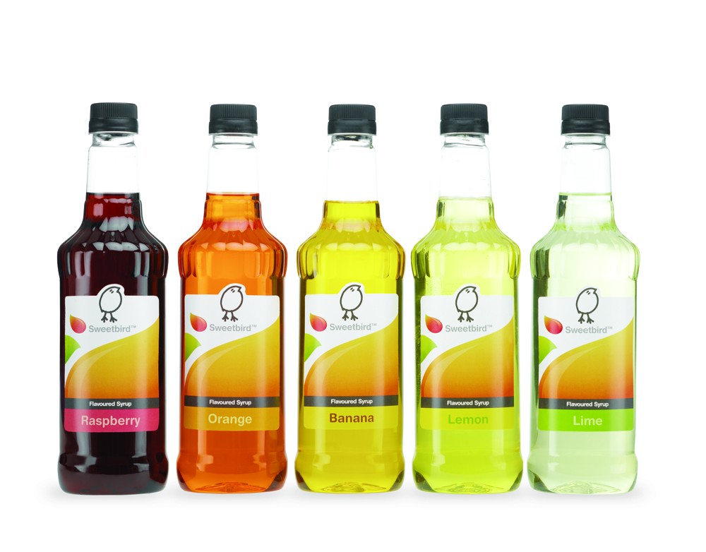 Sweetbird Syrups - Fruit Flavours - 1 Ltr